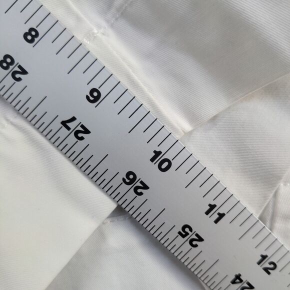 Lands' End Womens Fit 1 Chino Shorts White Size 4 Slash Pockets - Picture 5 of 13